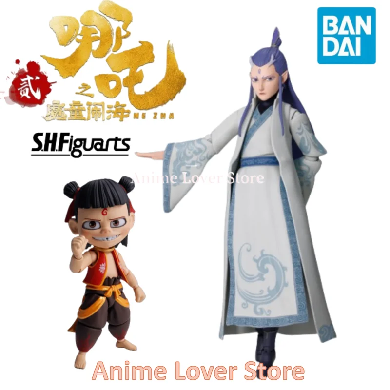 Original Bandai 2025 ภาพยนตร์ Nezha 2 พิชิต Dragon King S.H.Figuarts Shf Ne Zha Ao Bing อะนิเมะ Action Figure ของเล่นของขวัญ