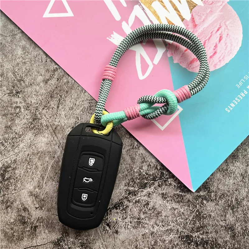 Keychain Cotton Thread Lanyard Color Key Chain
