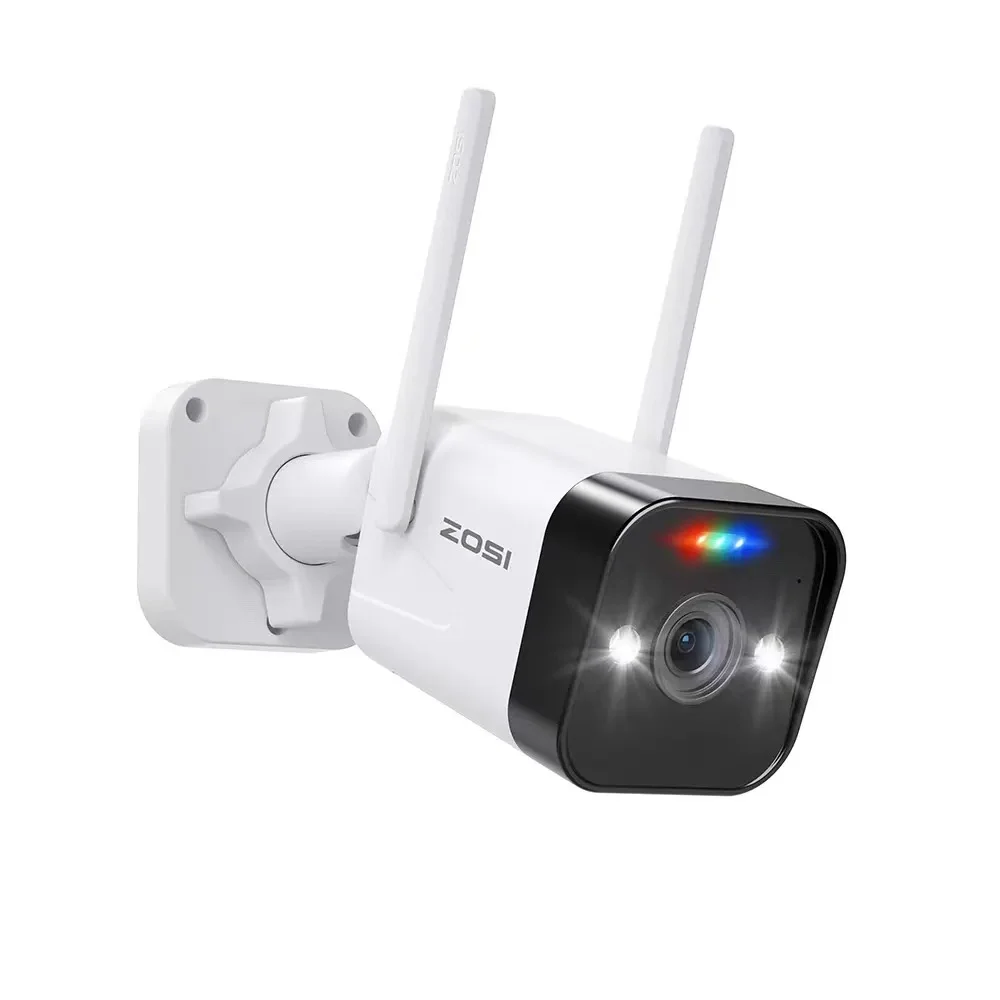 CEYYOR 4MP WiFi 불릿 카메라 야외 IP66 방수 CCTV AI 인간 감지 풀 컬러 야간 투시경 양방향 오디오 지원 128G