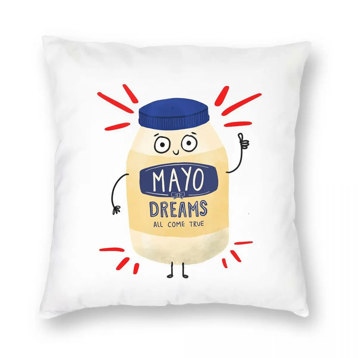 

Майонез Jar Mayo Dreams Come True квадратная наволочка, чехол для подушки, удобная наволочка, наволочка для дома, спальни, автомобиля