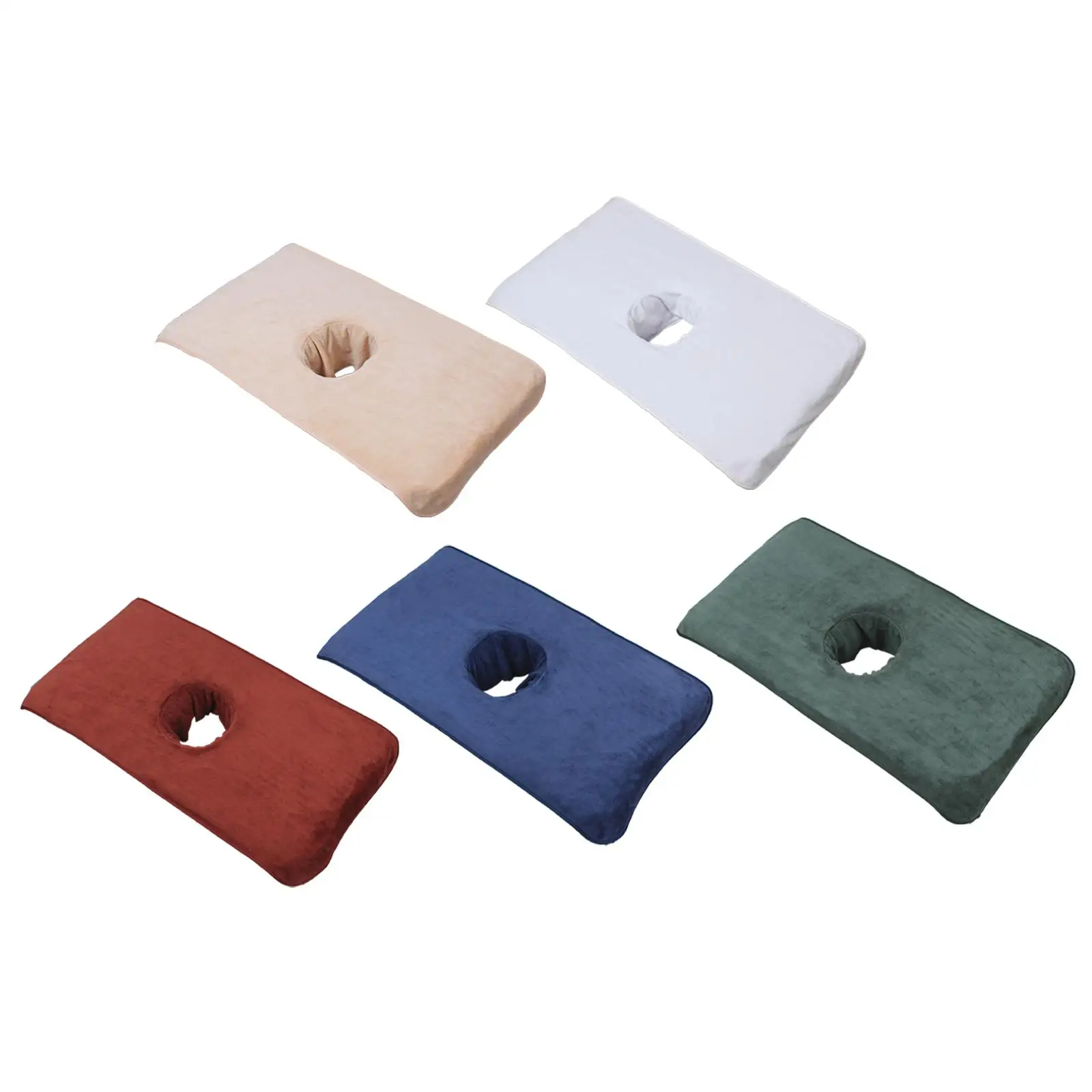 

Salon Bed Head Curtain Pad Absorbent Massage Table Cover Sheet with Breath Hole for Spa Massage