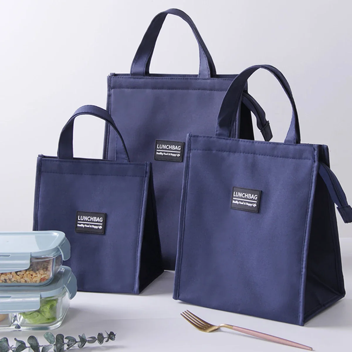 

Large Capacity Portable Insulation Bag Student And Work Lunch Bag Lunch box accessories Lunch tray Lunch box electric Termos