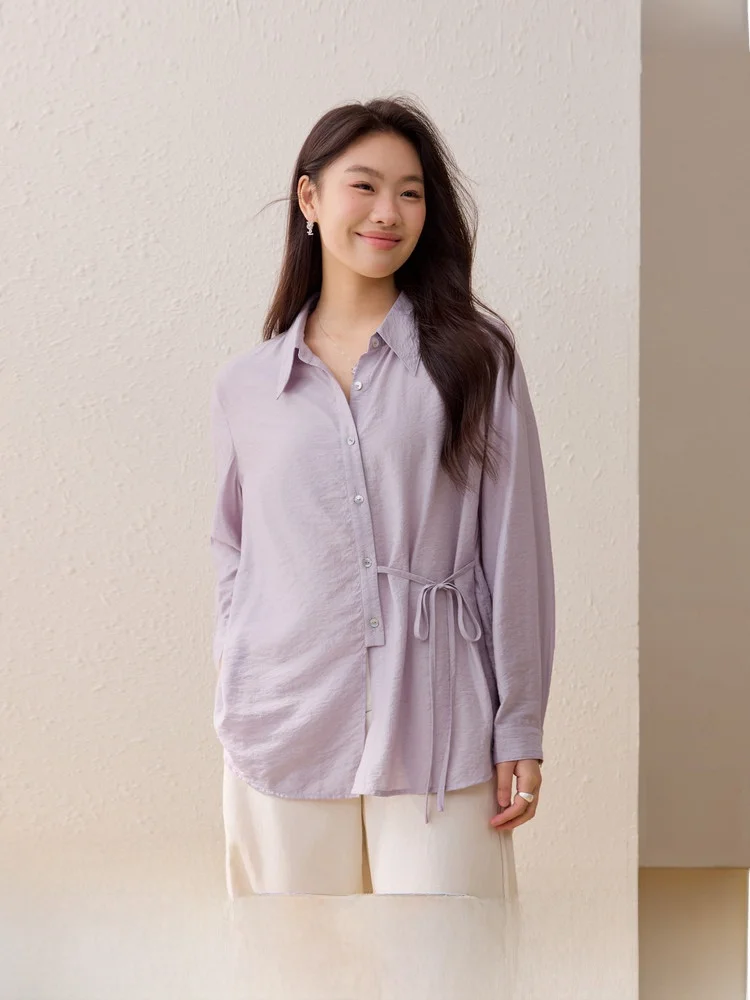 

Французская праздничная легкая дышащая блузка с эффектом утяжки талии для полных женщин, весна 2026, новая коллекция, корейский стиль, для повседневной носки