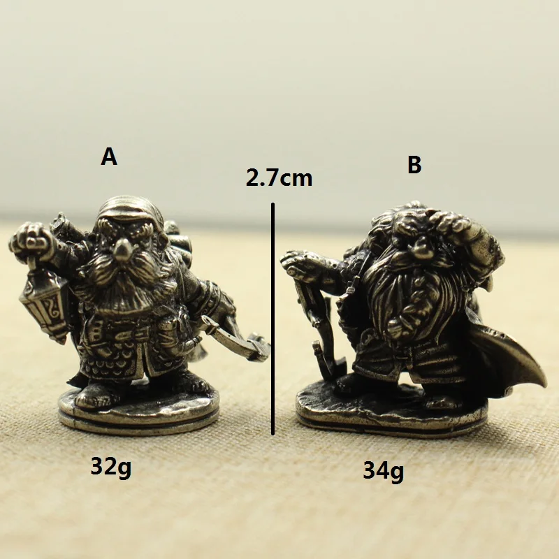 Vintage Dwarven regiment Dwarf Mage Soldier Model Figurines Toys Board Game Chess Car Decoration Boys Gifts view 2