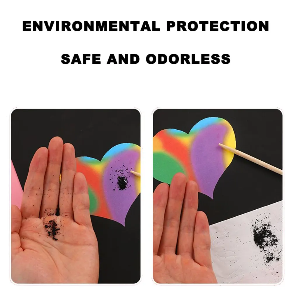 10PCS Laser Engraver Magic Color Rainbow Scratch Card Art Paper 18x25mm 16K A4 Multi-color DIY Carving Materials Drawing Gift