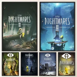Game Little Nightmares Poster Vintage Poster Prints Art Home Painting Bathroom Kitchen Bar Accessories Wall Sticker Small Size