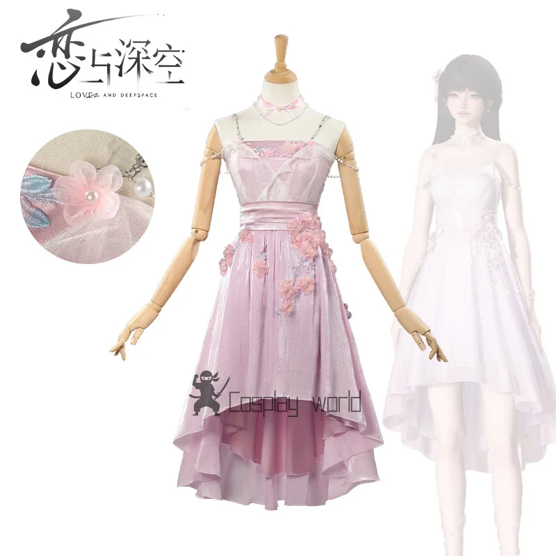 게임 러브 앤 딥스페이스 코스프레 의상 여성용 패션 롤플레잉 드레스 코믹콘 파티 의상 할로윈 슈트