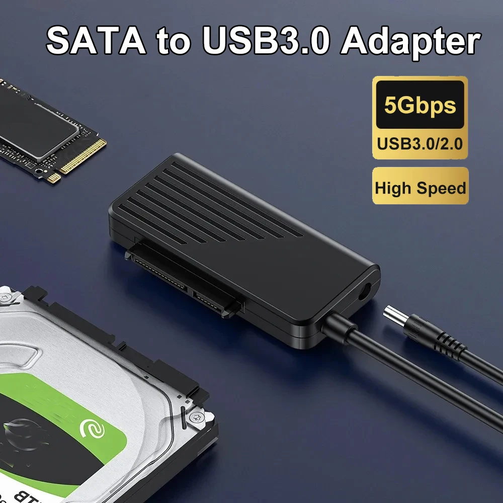 SATA to USB3.0 Adapter Cable USB 3.0 2.0 to M.2 NGFF SATA Converter for 2.5/3.5 Inch SSD HDD Hard Drive External Hub for PC