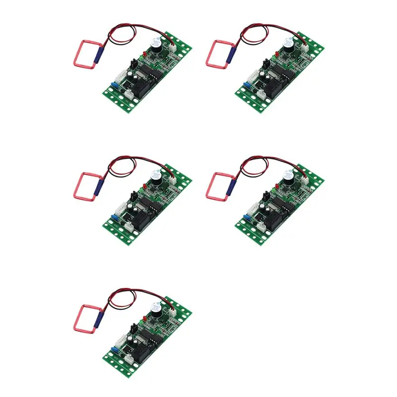 

【SURPISE】5X Модуль управления RFID-системой, контроль доступа к домофону, контроль доступа в лифт, модуль контроллера доступа 9-30В DC, ID-модуль
