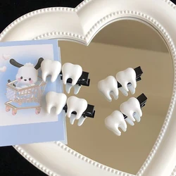 Divertente simulazione creativa denti fermaglio per capelli tornante accessori per capelli laterali copricapo regali per ragazze Cool bella estetica Y2k regalo per le donne