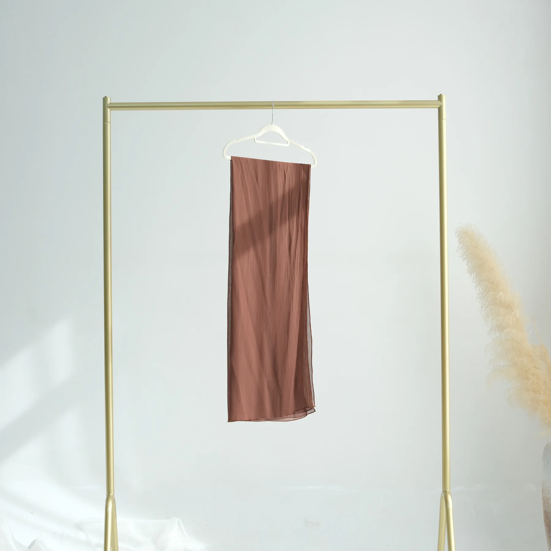 Hoge Kwaliteit 2025 Ramadan Effen Kleur Sjaals Moslim Hijaabs Eenvoudige Sjaal Moslim Hijab Moslim Vrouw Chiffon Hijab