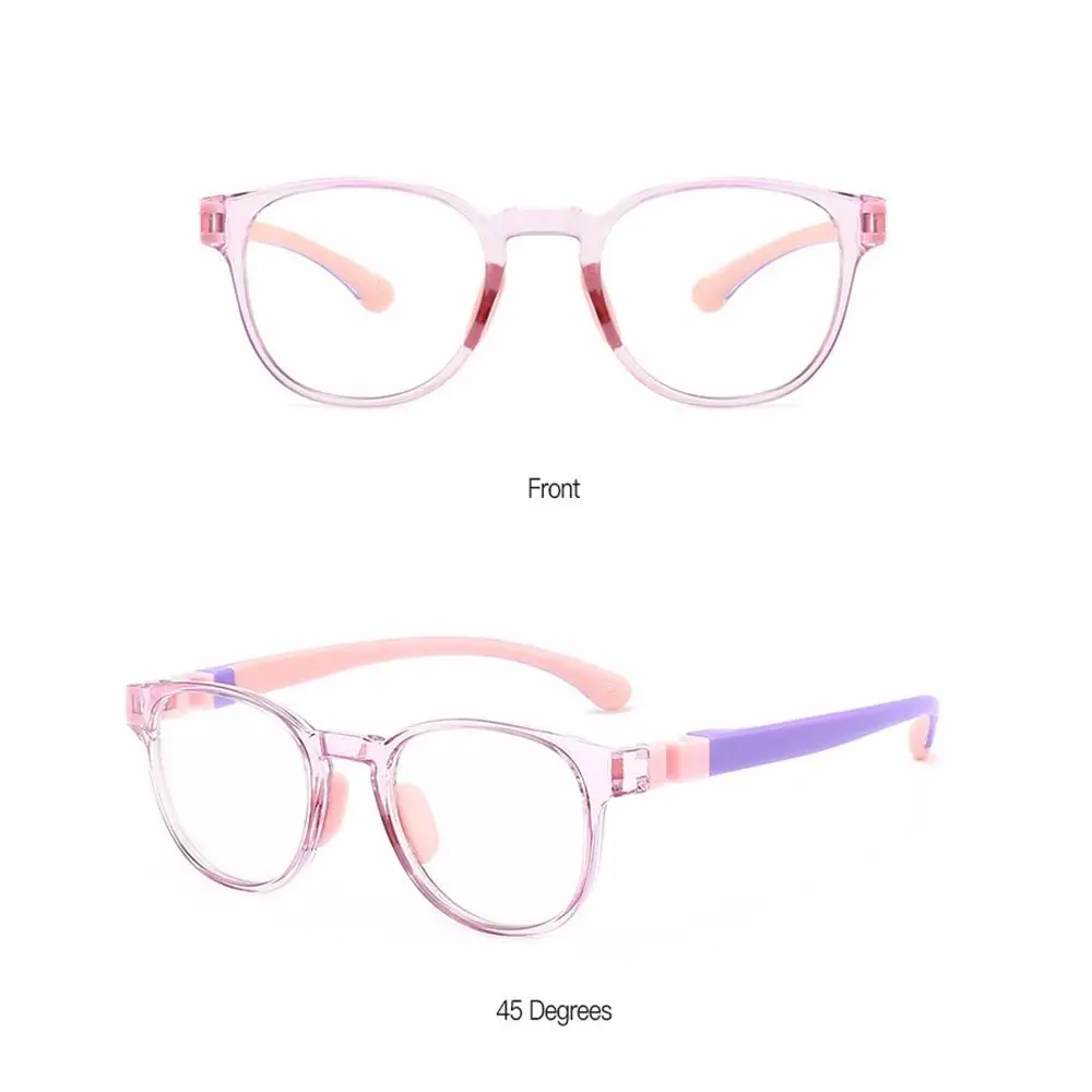 Matching Boys Flexibility Anti-UV Soft Frame Girls Children's Glasses Anti Blue Light Glass Glasses Accessories Eye Protection