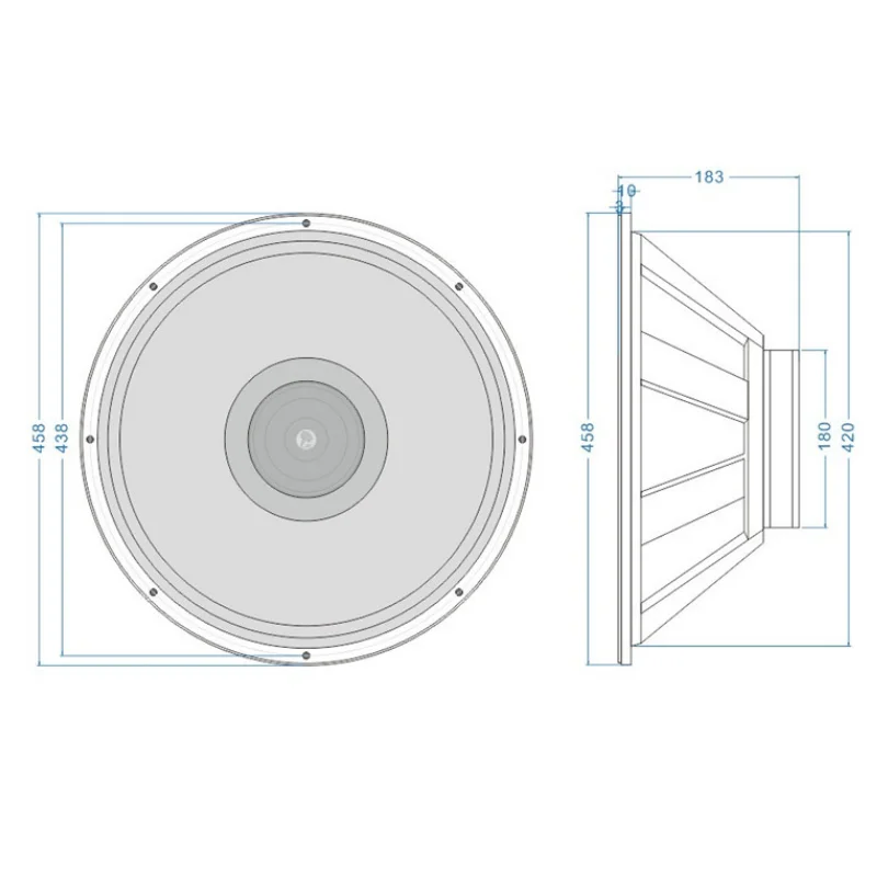 LII AUDIO 2021 Новый W18 перегородка низкочастотный динамик 18 дюймов низкочастотный динамик 8 Ом/80-150 Вт блок (1 шт.)