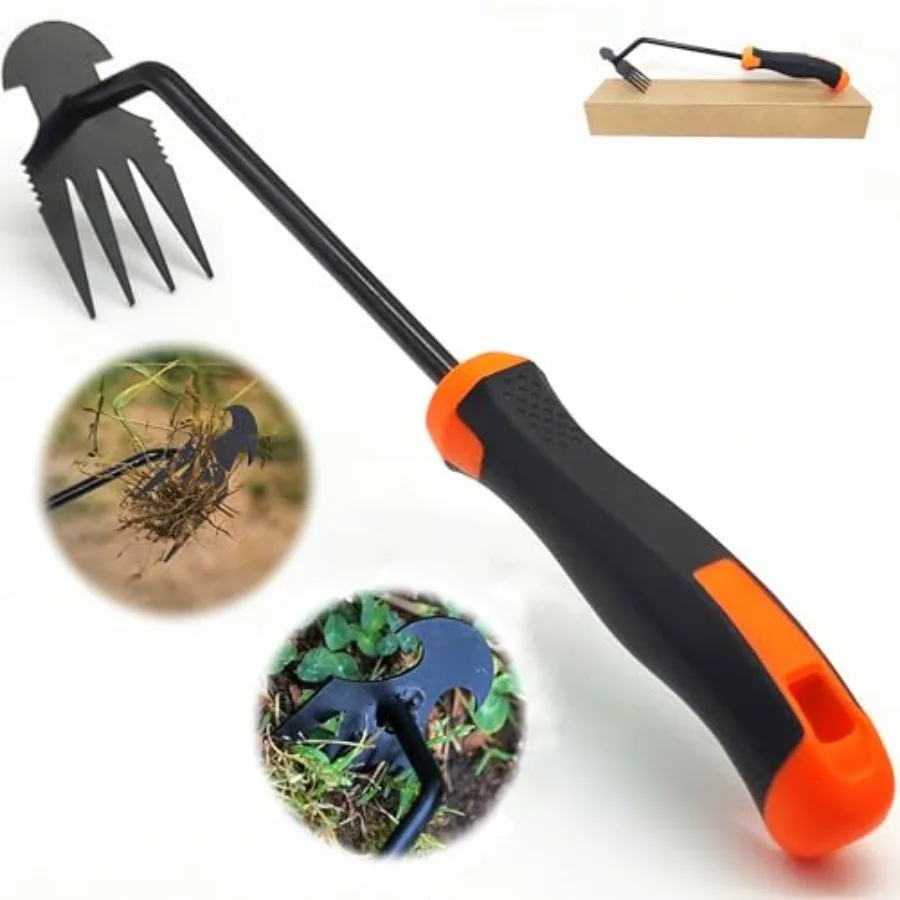 

Hand Weed Puller DualAction 4Claw Weeder with Ergonomic Grip Garden Tool for Efficient Root Removal Precision Weed Extraction I