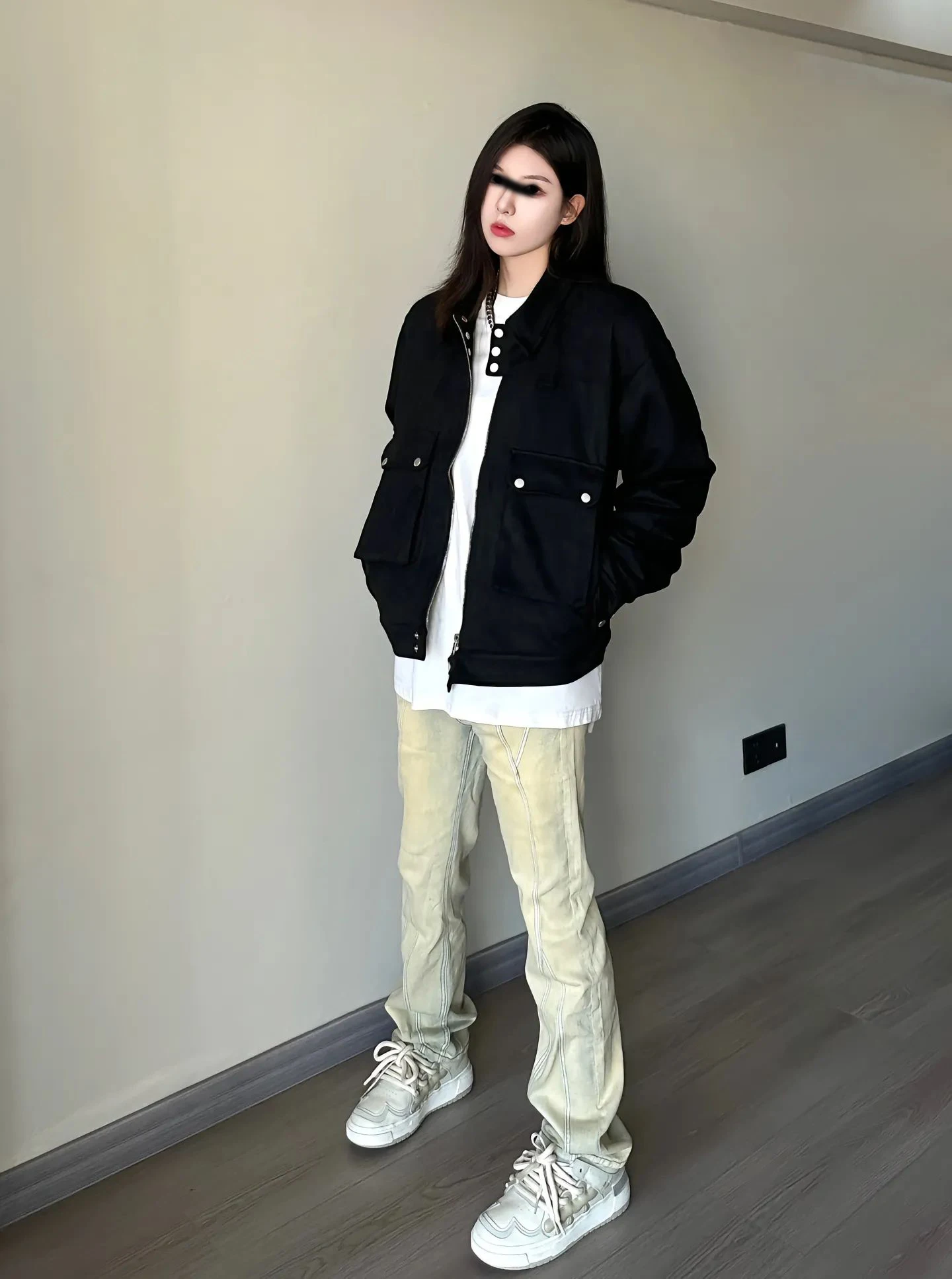 

Cleanfit Yellow Mud Slim Fit Straight Leg American Style Jeans Trendy Brand Teenager Long Pants mid Waist Zipper Closure