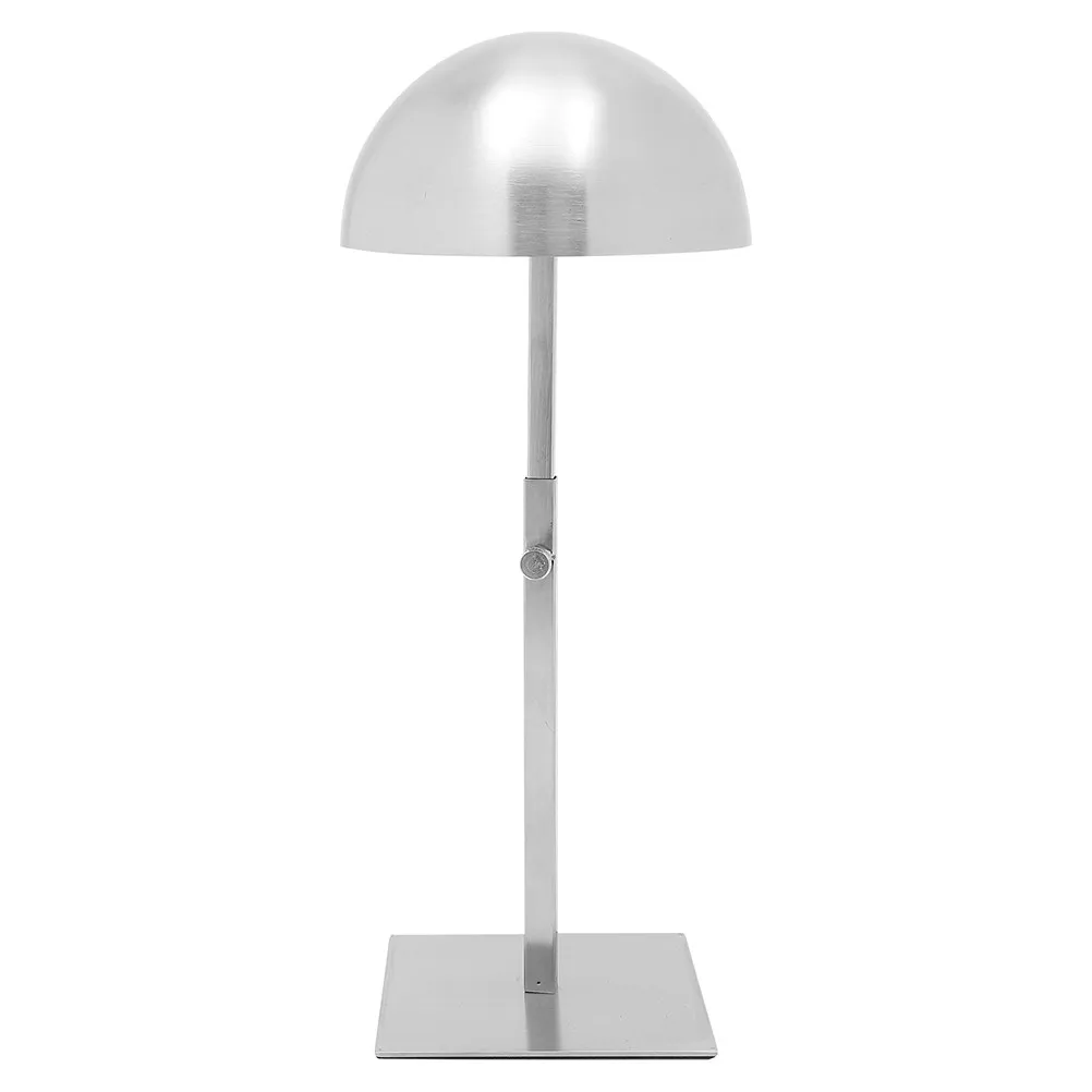 Stainless Steel Hat Display Stand Adjustable Height Metal Hat Rack for Salons Stores Home Decor Caps Cowboy Hats Helmets