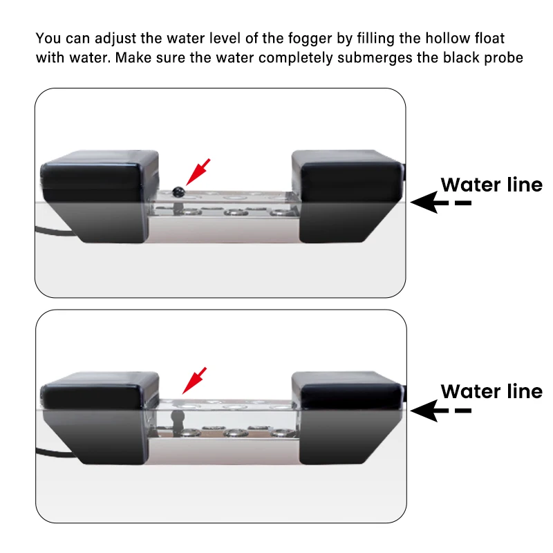 1pcs Atomizer Buoy Plastic Material Float for Industrial Atomizer Ultrasonic Humidifier for Pool Landscape Fogger