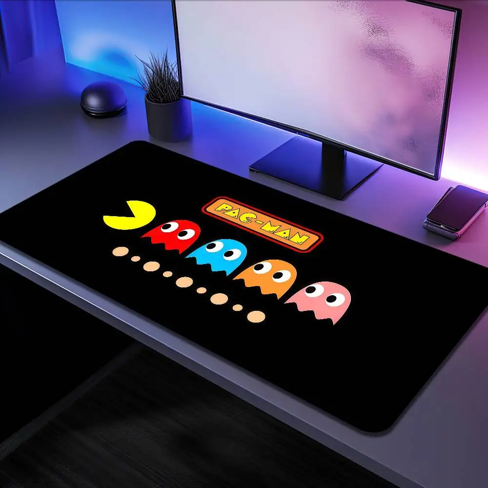 Alfombrilla para teclado, alfombrilla ergonómica de goma para oficina Pac-Man, alfombrilla grande para escritorio, PC, antideslizante, antidecoloración, juego personalizado para el hogar