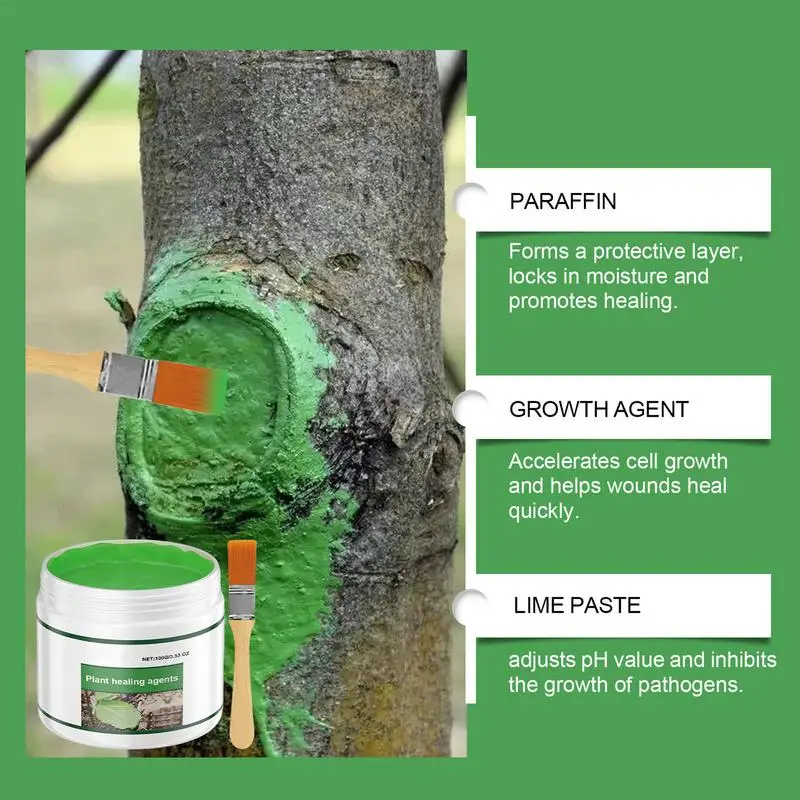 Tree Wound Sealer Professional Tree Grafting Repair Agents Tree Wound Dressing with Brush Natural Tree Wound Sealer Repair