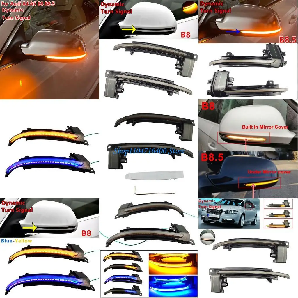 

y1gd Rearview Dynamic Sequential Mirror Flowing LED Turn for B8