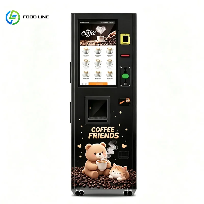 Commercial Coffee Machine Vending Automatic Fresh Ground Coffee Maker Office Hotel Equipment Customized