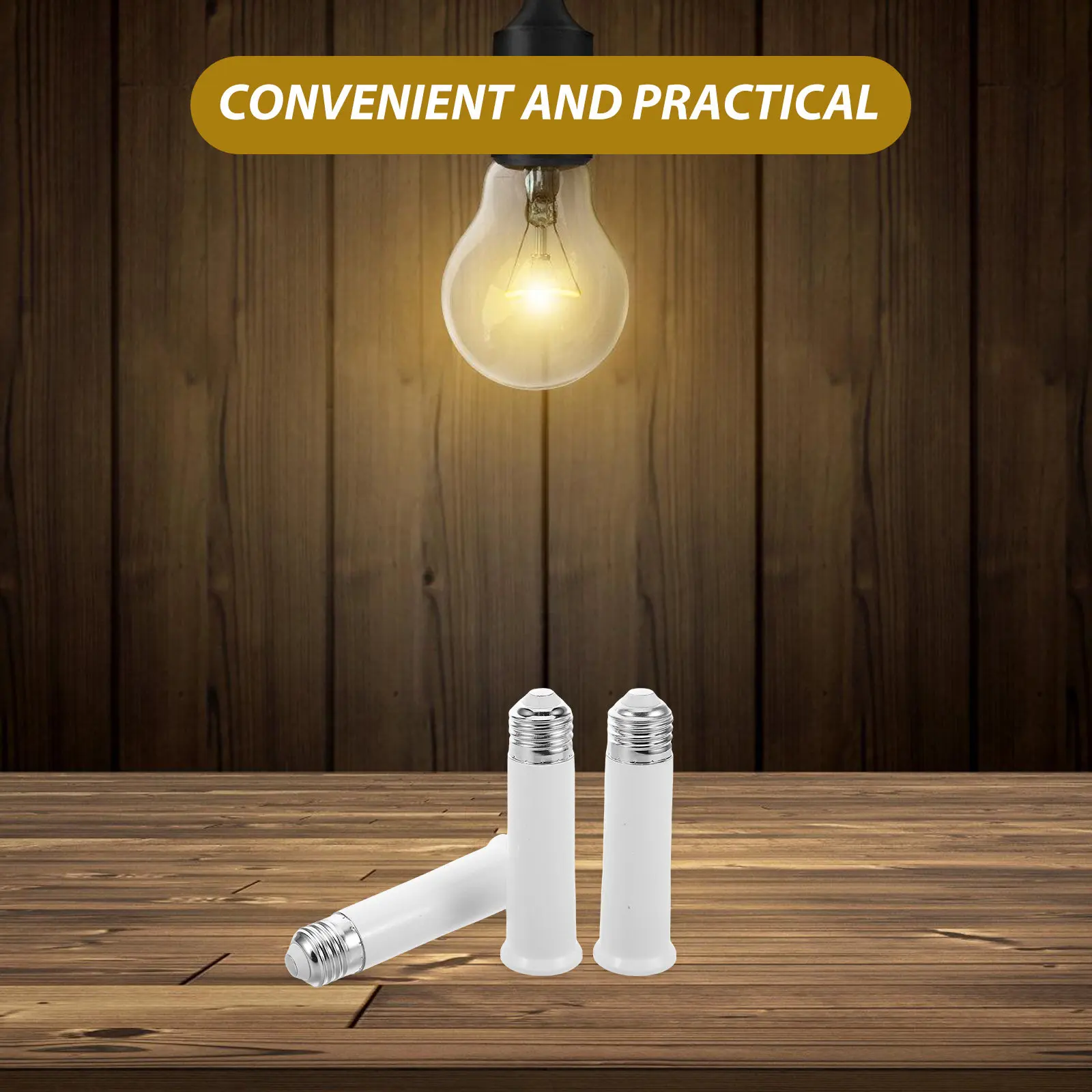 6Pcs Metal Pc E27 Light Socket Extender Converter for Home Use Extending Lamp Holder Adapter Light Bulb Socket Adapter