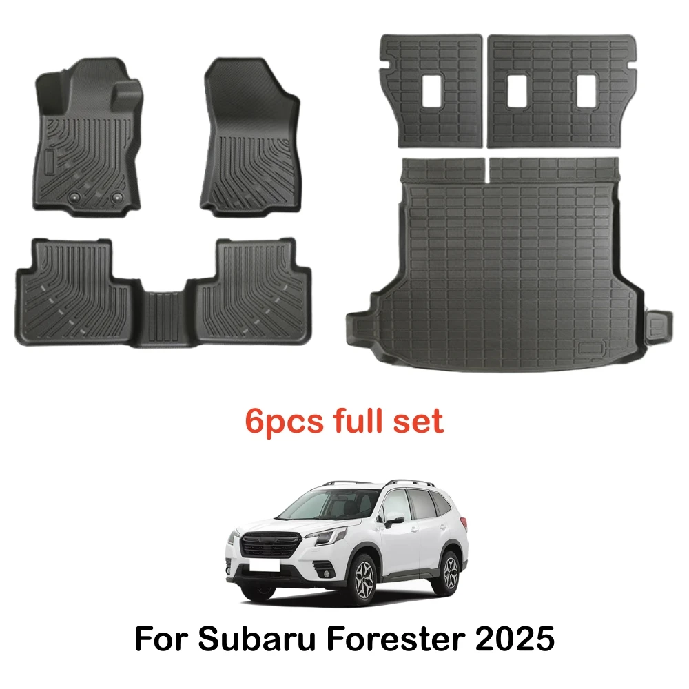 Für Subaru Forester 2025 TPE 3D Autofußmatten Kofferraummatte Wasserdicht Allwetter-Rückenlehnenmatte TPE Linkslenker – Detail 7