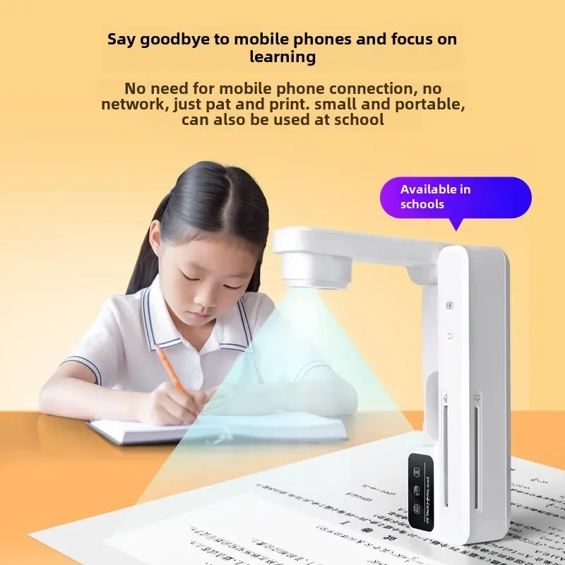 Smart bear, wrong question printer, no need for mobile phone to shoot and print, student portable paste printer, no need to c