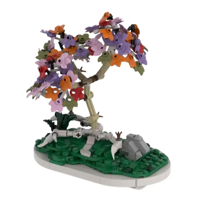 

Spot MOC-229298 376pcs birch bonsai tree DIY small particle assembly building blocks educational toy model gift set ornaments