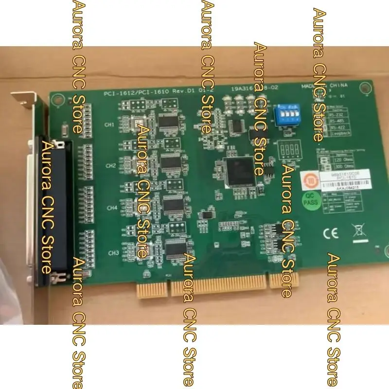 PCI-1610 4-port RS-232 PCI serial port card test OK, fast shipping