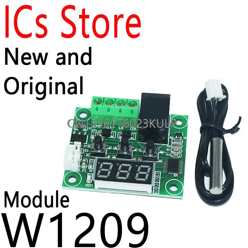 

DC 12V LED Digital Thermostat Temperature Control Thermometer Thermo Controller Switch Module + NTC Sensor W1209