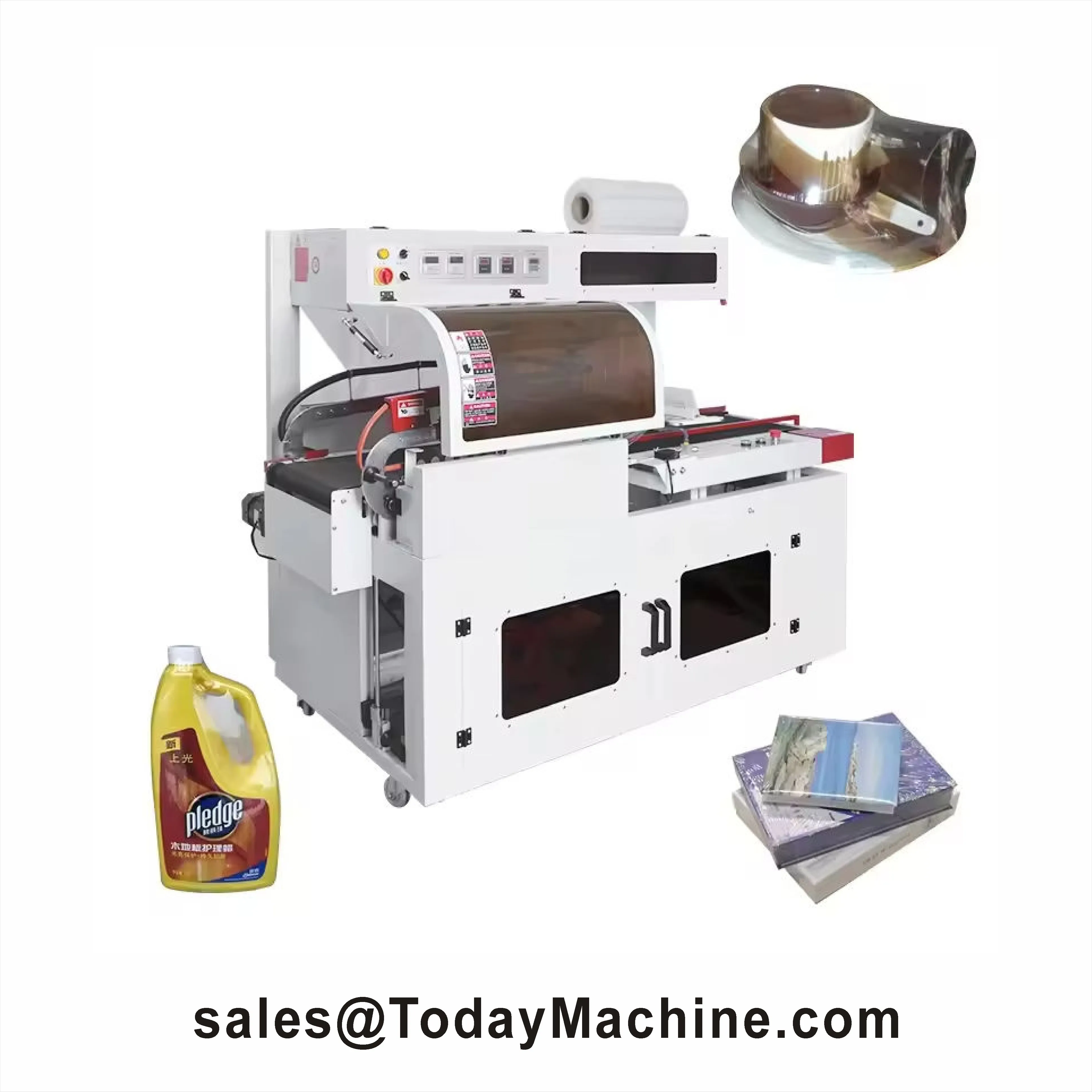 POF PVC Film Packing L Bar Sealer Side Sealing Heat Shrink Wrapping Machine From Myway