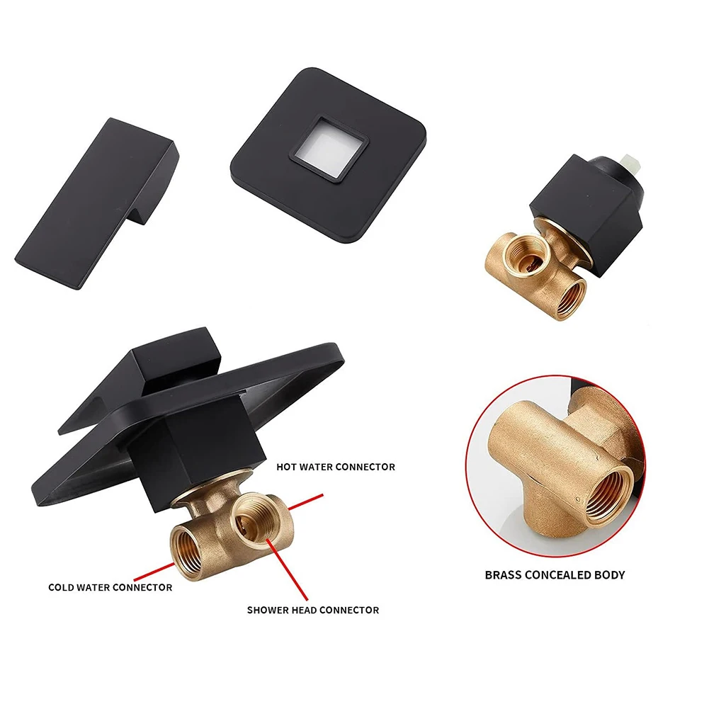 Single Function Copper Valve Body For Concealed Shower Embedded Installation In Wall Bathroom Plumbing Fixture Recessed Tap