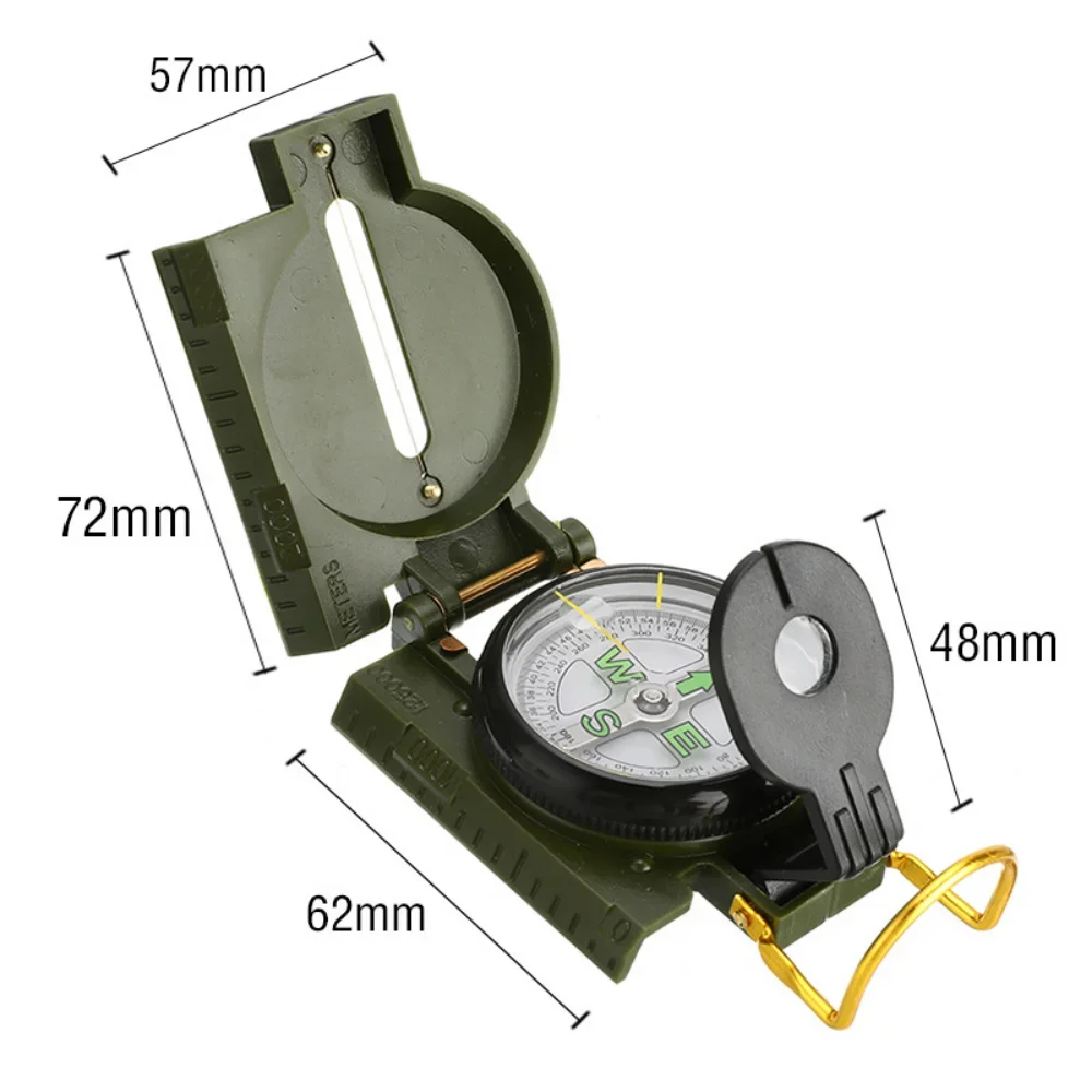 Waterproof High Precision Compass Outdoor Gadget Sports Hiking Mountaineering Professional Military Army Metal Sight