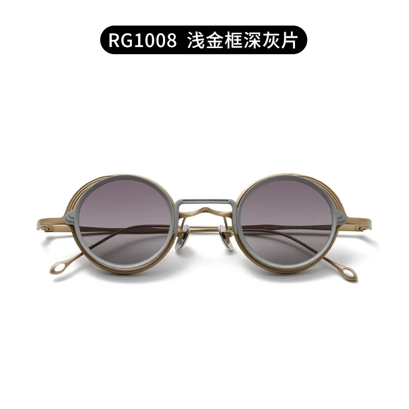 

Vintage 2 In 1 Magnetic Clip-on Sunglasses Pure Titanium Eyeglasses Frame for Men Women Luxury Brand Designer Eyewear Customize