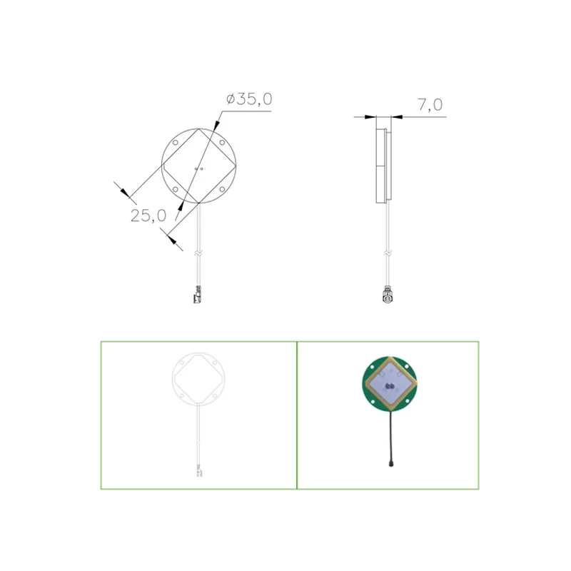 GPS antenna Drone Wireless Communication GNSS high precision positioning active ceramic antenna