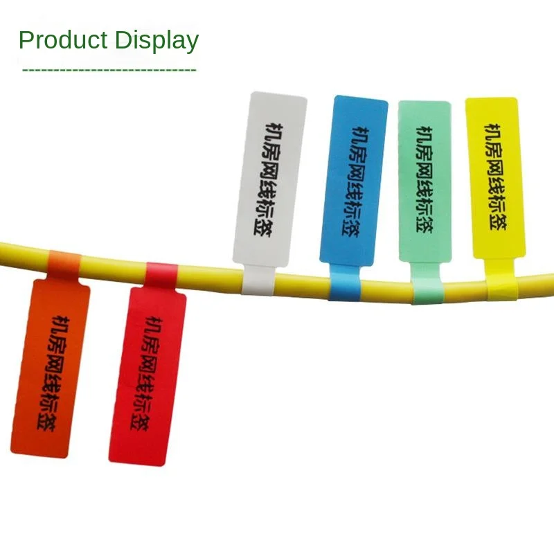 150/300Pcs Useful Colorful Self-adhesive Cable Labels Waterproof Identification Tags Stickers Marker Tool Fiber Wire Organizers