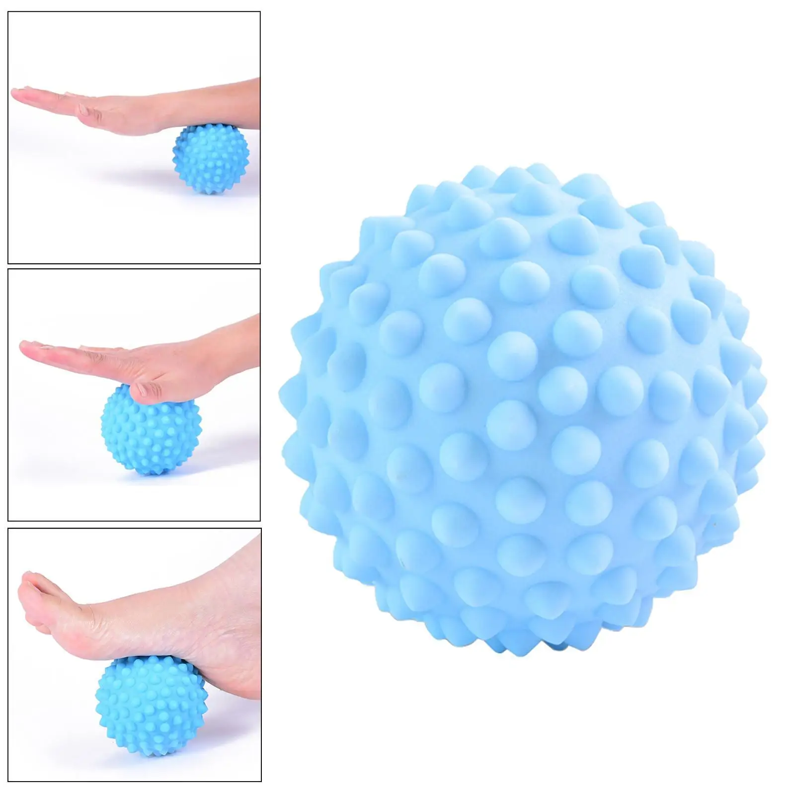 2/3 Harde Trigger Point Deep Tissue Stekelige Massage Roller Ball Met Een Zak Blauw