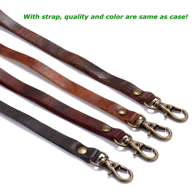 ของแท้หนังสําหรับiPhone 6 7 8 Plus 6S 16 Pro Max Retro Vintageฝาครอบโทรศัพท์กระเป๋าพร้อมกระเป๋า