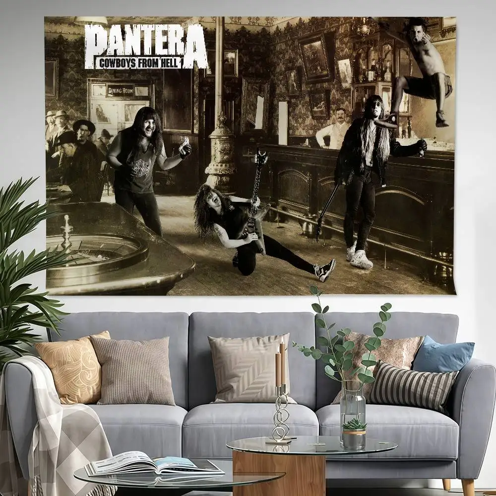 Band P-Pantera Cowboys From Hell 150x200cm 60x90cm Flag Decoration Outdoor Picnic Party Home Camping Party Art Hanging Banner