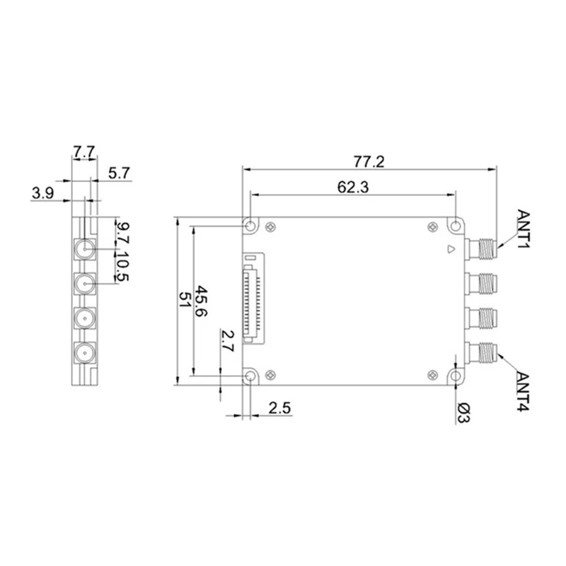 A73E-UHF 860-960Mhz Impinj E710 4 Ports Channels Long Range UHF RFID Reader Module Writer With SKD Develop Kit