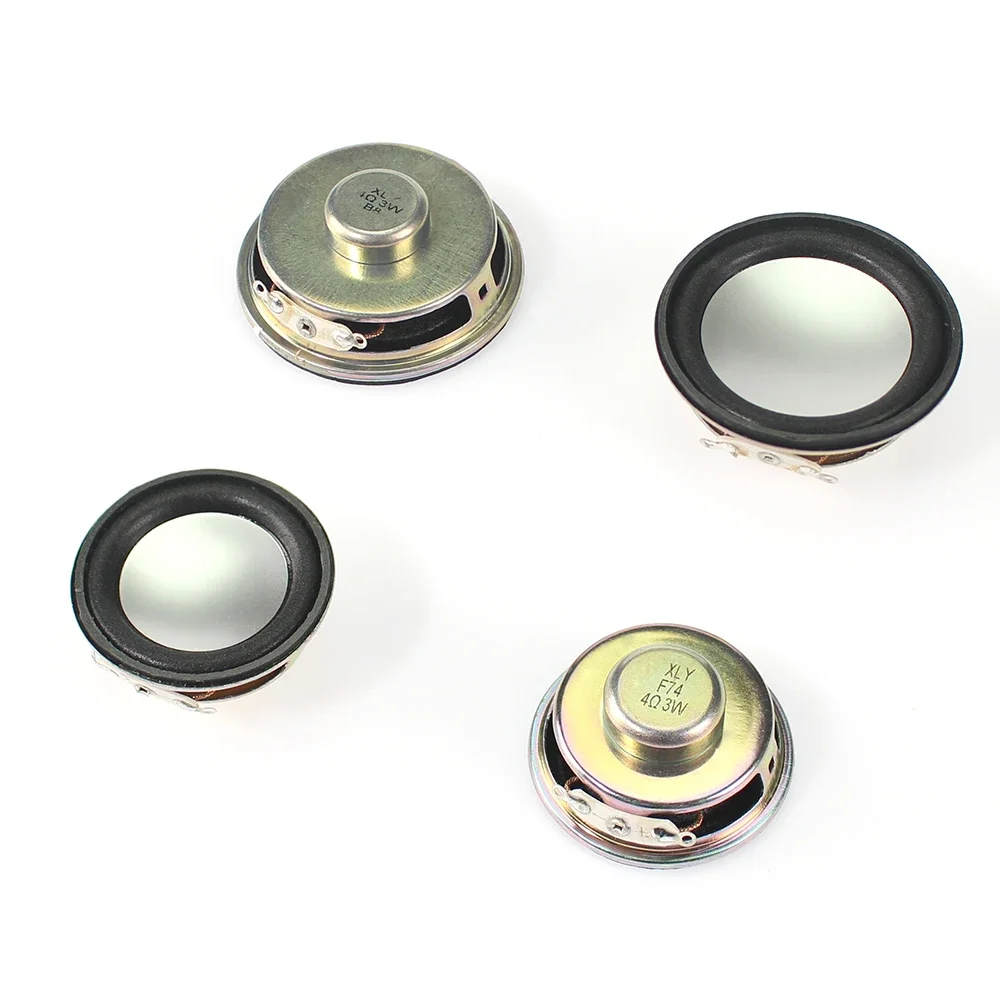 2PCS 3W 4Ω Mini Horn Speakers 40mm/50mm Diameter 3W 4 Ohm Trumpet Loudspeaker for Arduino DIY Audio Projects