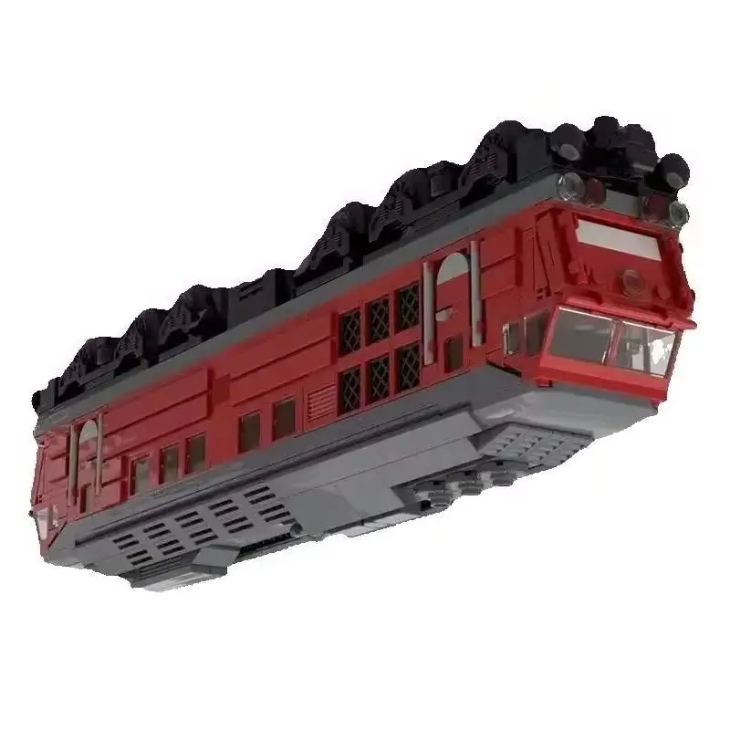 MOC Building Blocks Modello di treno Collezione di film di mattoni fai-da-te Trasporto Collezione di assemblaggio creativo Display Giocattoli Regalo 900 pezzi