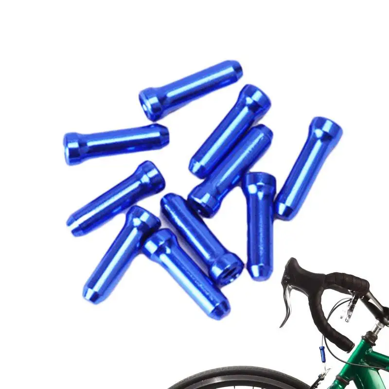 10 Pieces Folding Bicycle Lines Tube Tail GearboxBrake Wire Aluminum Alloy Colorful Tail-hat MTB Mountain Bike Part End Caps