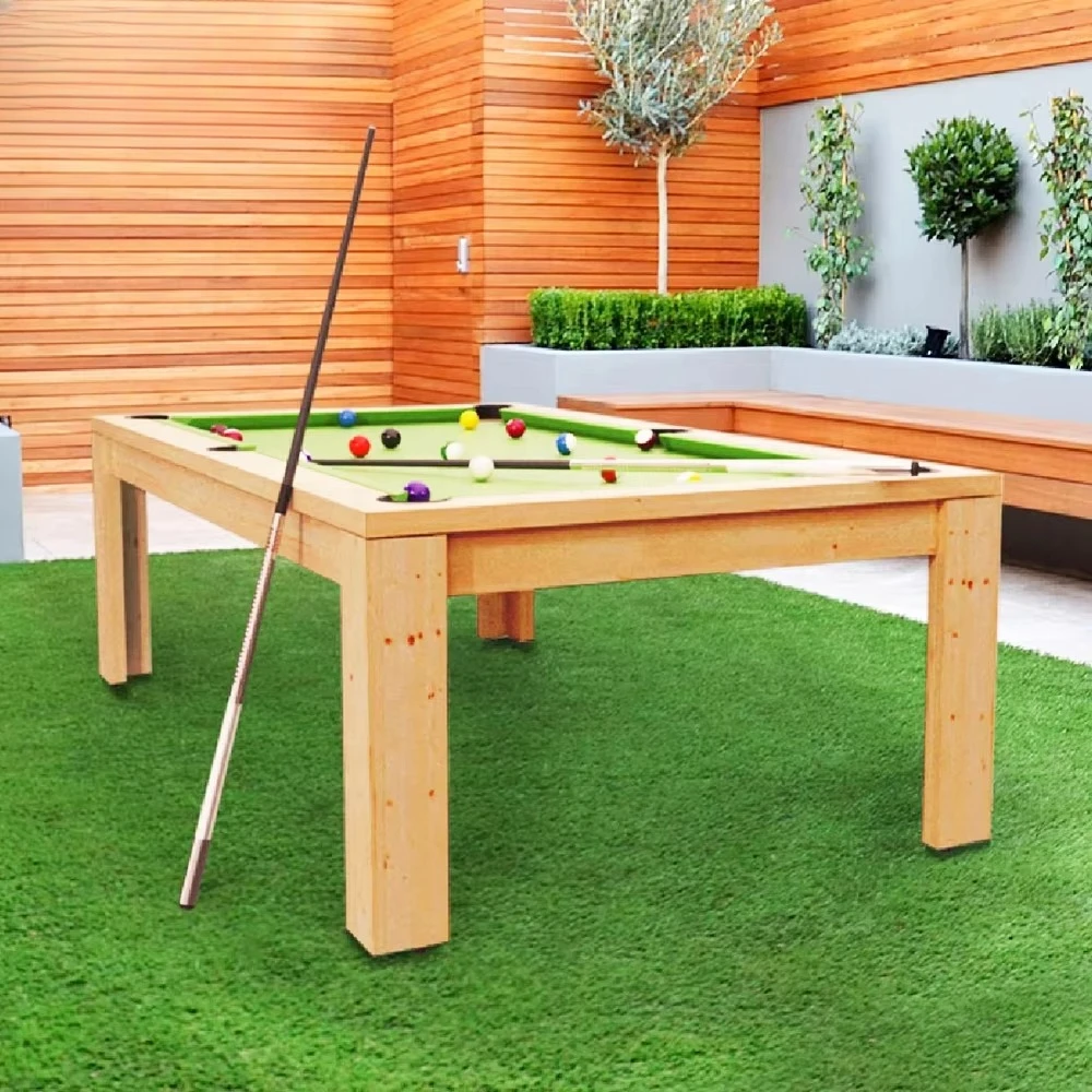 Brand New Black 2 in 1 7ft 8ft 9ft Slate Billiards Table With Dining Board on Top