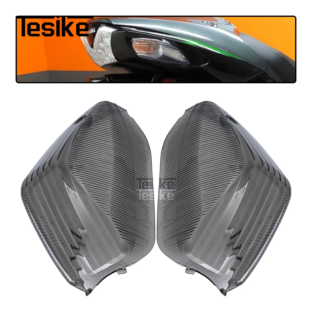 Motorcycle Turn Signal Light Lens Lamp Cover Shell For KAWASAKI NINJA ZX-14R ZX-14 ZX14 ZZ R1400 2006-2021 GTR1400 2008-2021