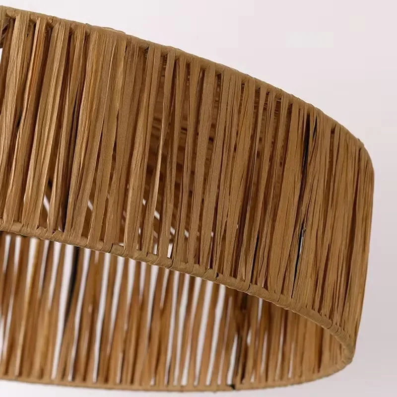 مزرعة نسج قلادة السقف مصباح اليابان فندق مطعم طاولة مستديرة Led مصباح السقف غرفة المعيشة Led الثريا للديكور