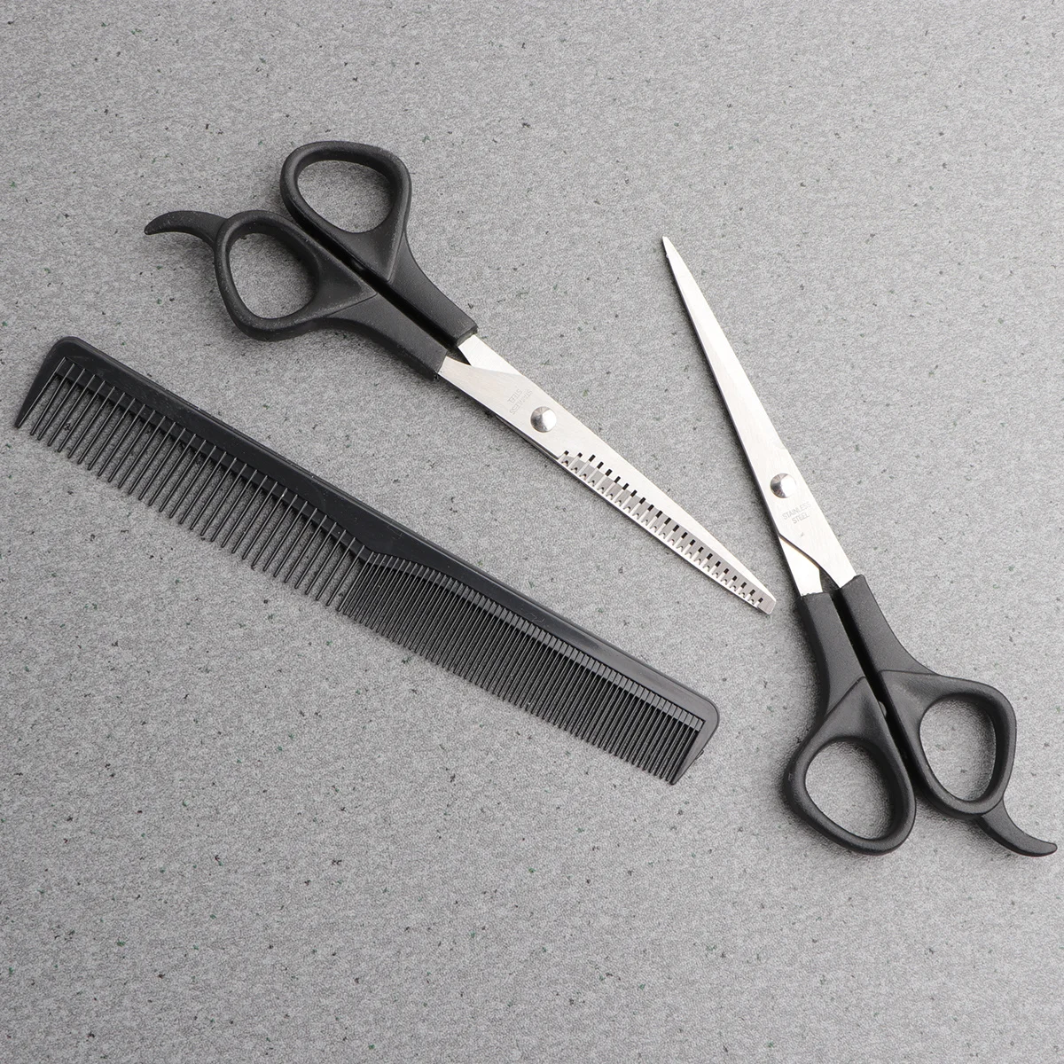 1 set 1 Set Barber Scissors Set Premium Hair Cutting Shears For Home Salon Thinning Hairdressing Tools Kit Hair Clipper Comb