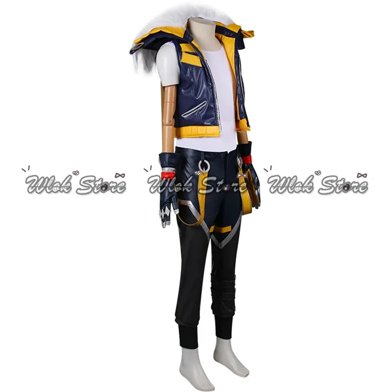 لعبة LOL Heartsteel تأثيري Sett زي شعر مستعار محبوك قبعة الرجال النساء كرنفال هالوين ملابس الحفلات مخصص موحدة الدعاوى الأحذية #3