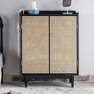 ตู้เก็บรองเท้าไม้จริงสไตล์นอร์ดิกโมเดิร์นมินิมอลสำหรับอพาร์ตเมนต์ขนาดเล็ก โรงแรม B&B ห้องนั่งเล่น ตู้เก็บของ